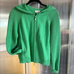 Kinross Cashmere Green Women's Sweater